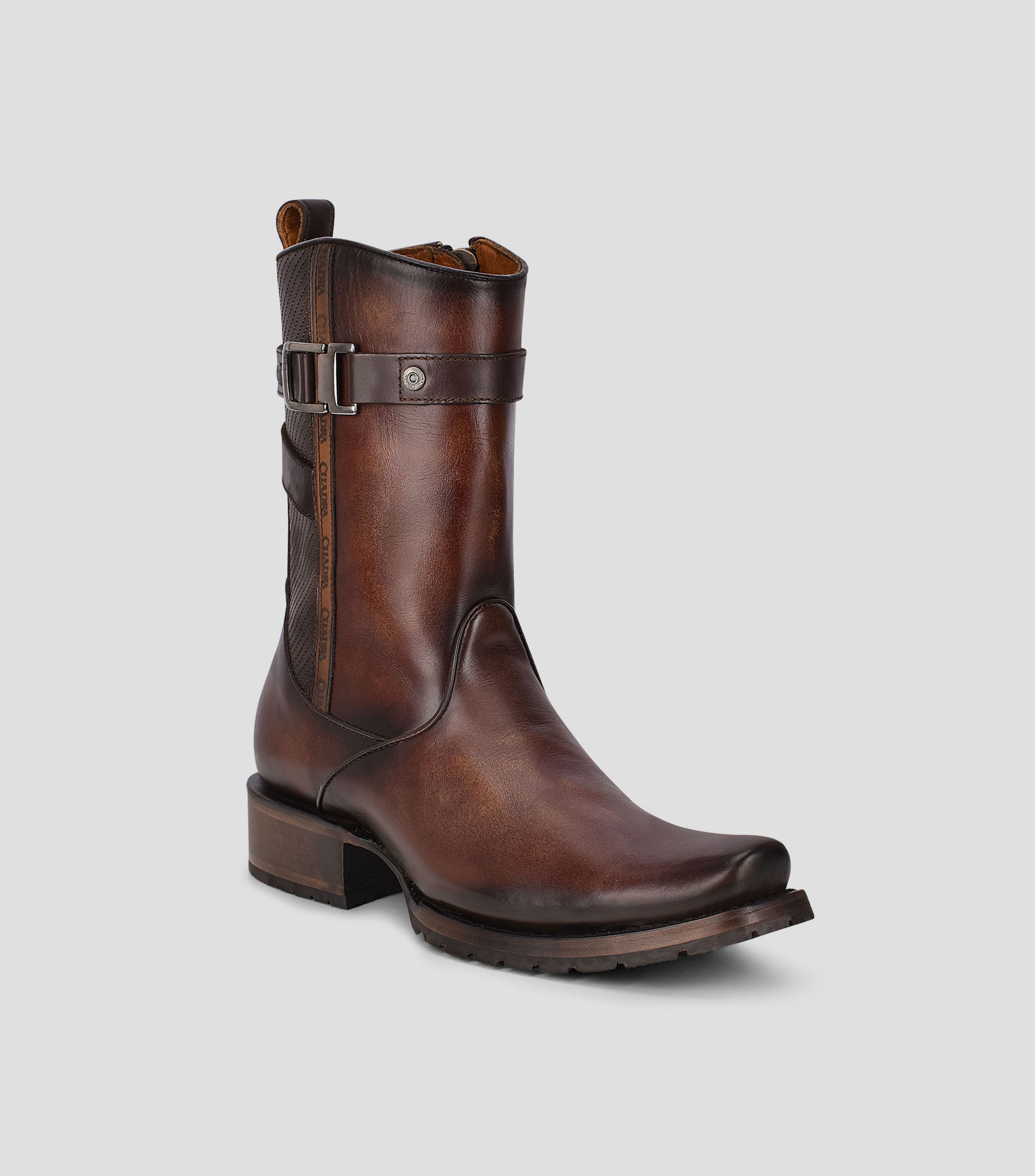 Botas medias en piel Hombre